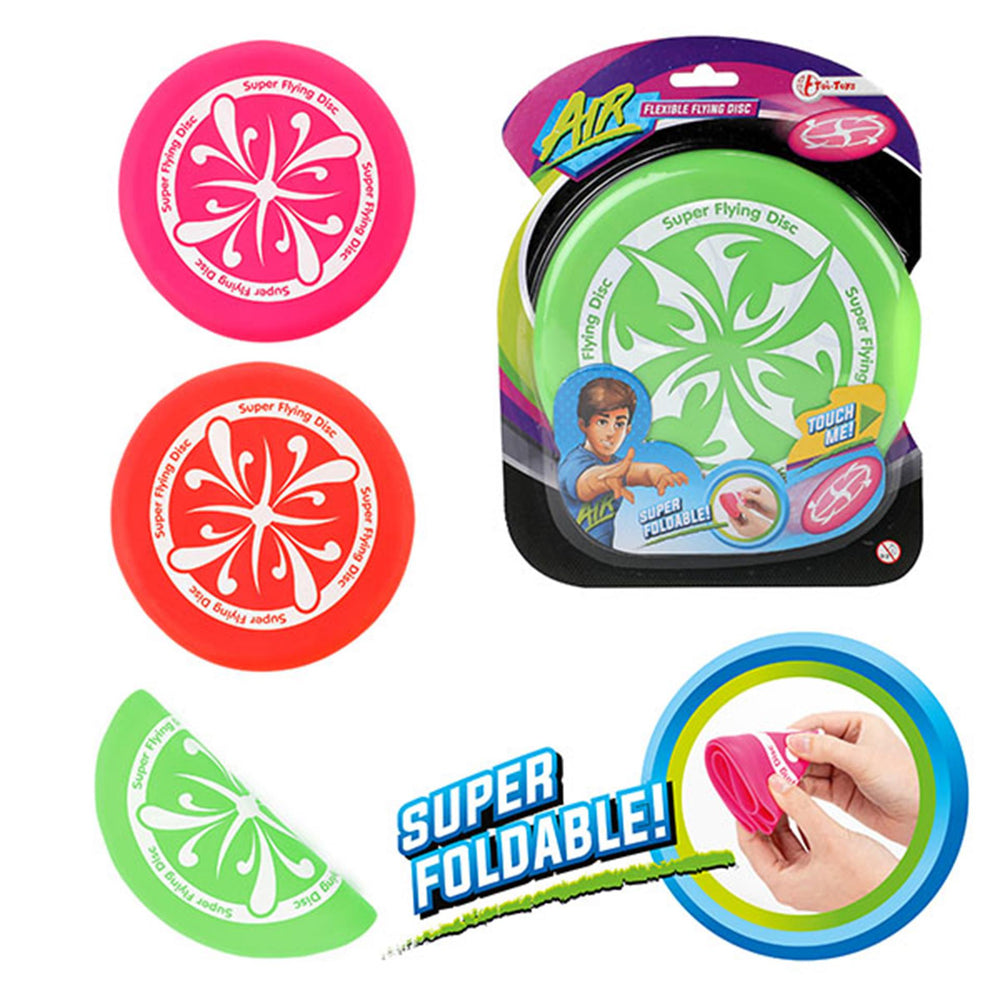 Toi-toys air superflexibele rubber frisbee 17 cm verschillende uitvoeringen