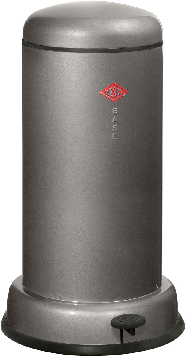 Wesco baseboy prullenbak met soft close | 20 liter | metaal - grafiet | pedaalemmer
