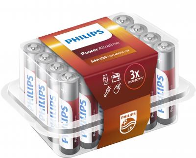 Philips power alkaline aaa lr03 mini penlite blisterverpakking 24 101024