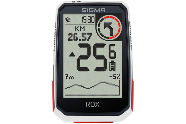 Sigma ROX 4.0 GPS White HR Topmount Butler, Chestb, USB-C