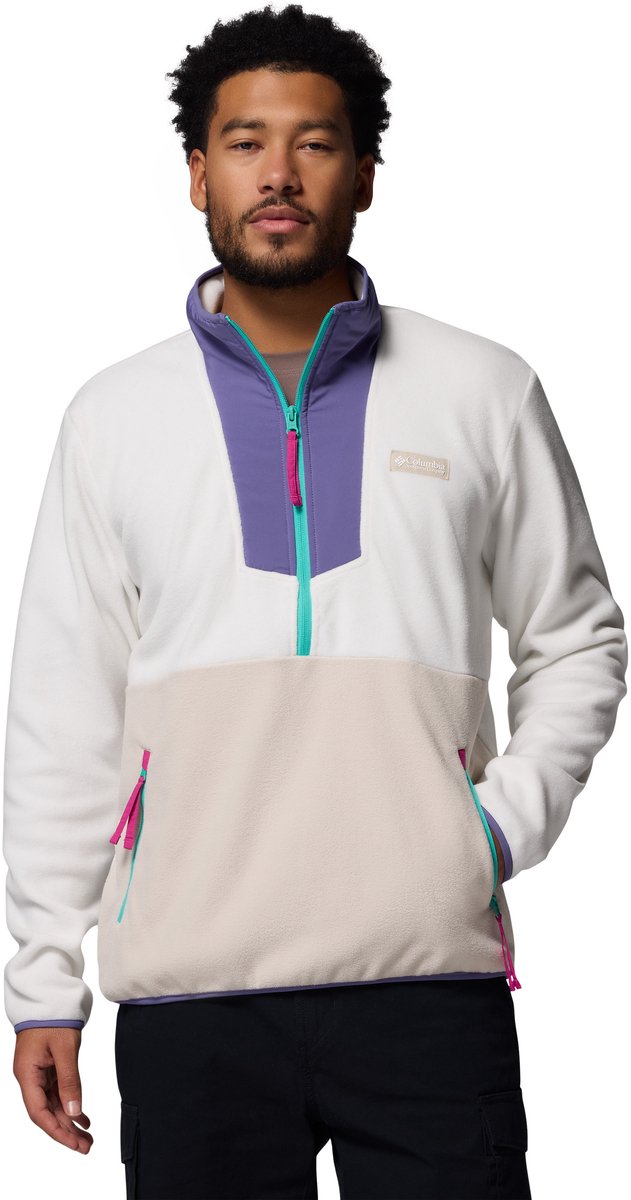 Columbia sequoia grove™ half zip fleece heren outdoortrui - sea salt, stormwatch