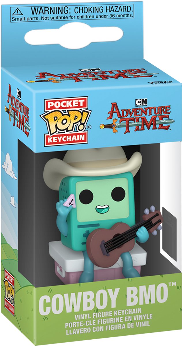 Funko pop keychain: ats4- cowboy bmo w guitar