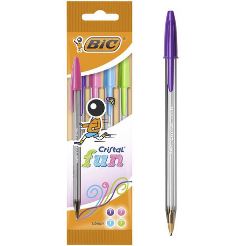 Balpen bic cristal fun kleurenassortiment