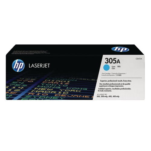 Tonercartridge hp ce411a nr. 305a cyaan