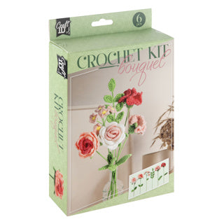 Creative craft group haakpakket bloemen boeket 6 rozen