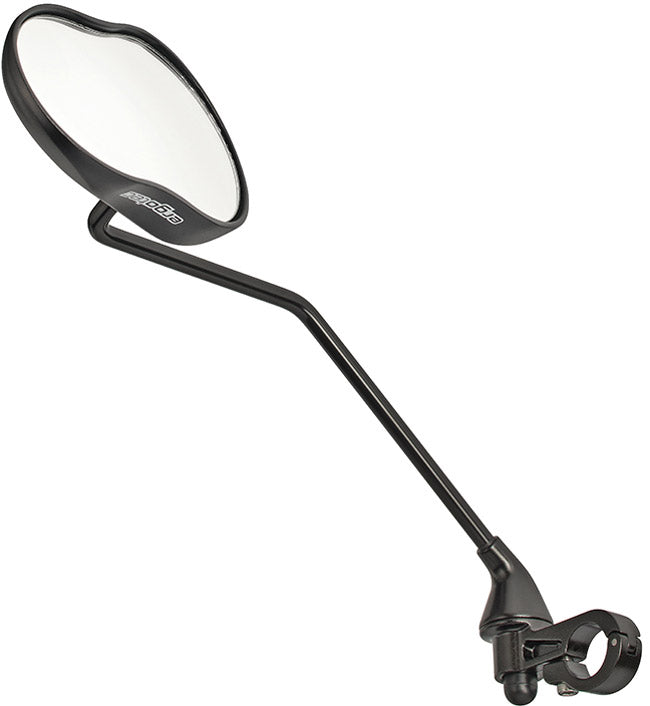 Ergotec spiegel m-99lv rechter montage 122 x 78-66 mm - zwart