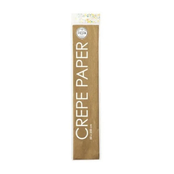 Globos crepepapier goud, 50x250cm
