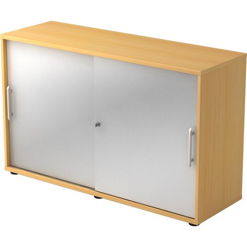 Bach schuifdeurkast hammerer 2fh beuken, zilver