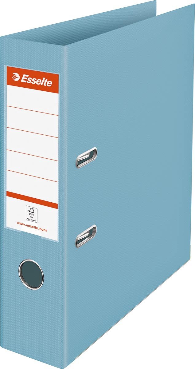 Esselte colour'breeze duurzame kunststof ordner - capaciteit van 500 a4-vel - rugbreedte van 72mm - blauw