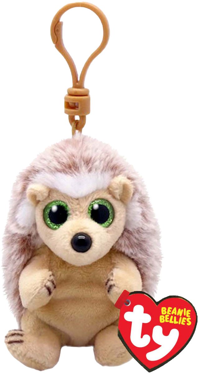 Ty beanie babies buikclip bumper egel, 10cm