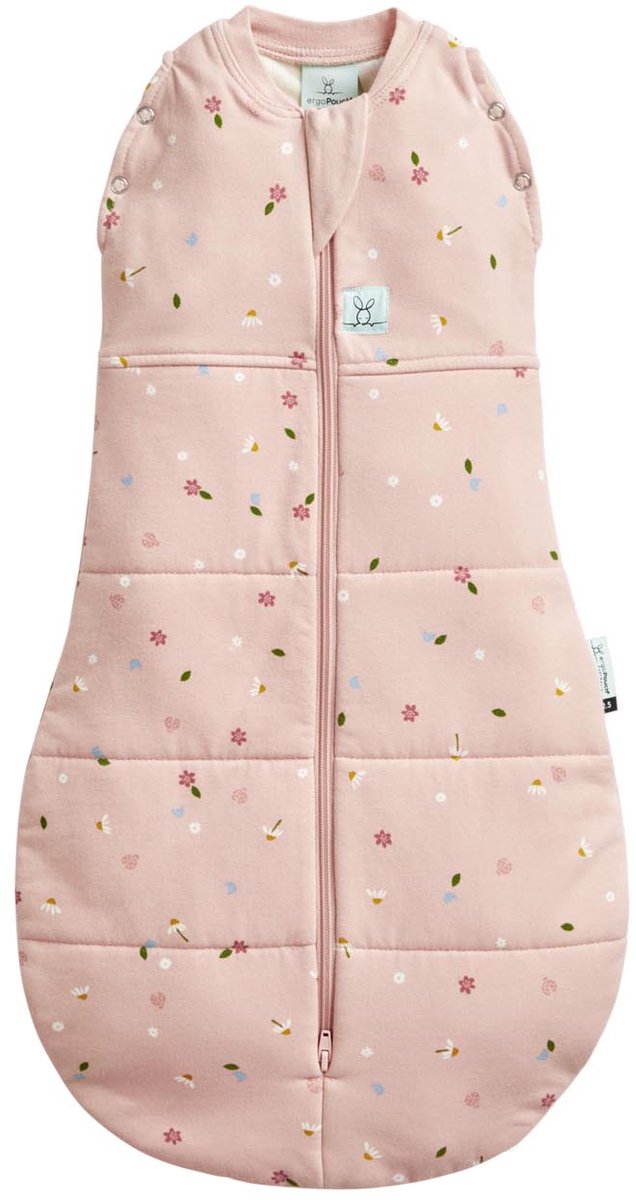 Ergopouch cocoon inbaker slaapzak - 2,5 tog - slaapzak baby - inbakerslaapzak - slaapzakken -3-6 md -daisies