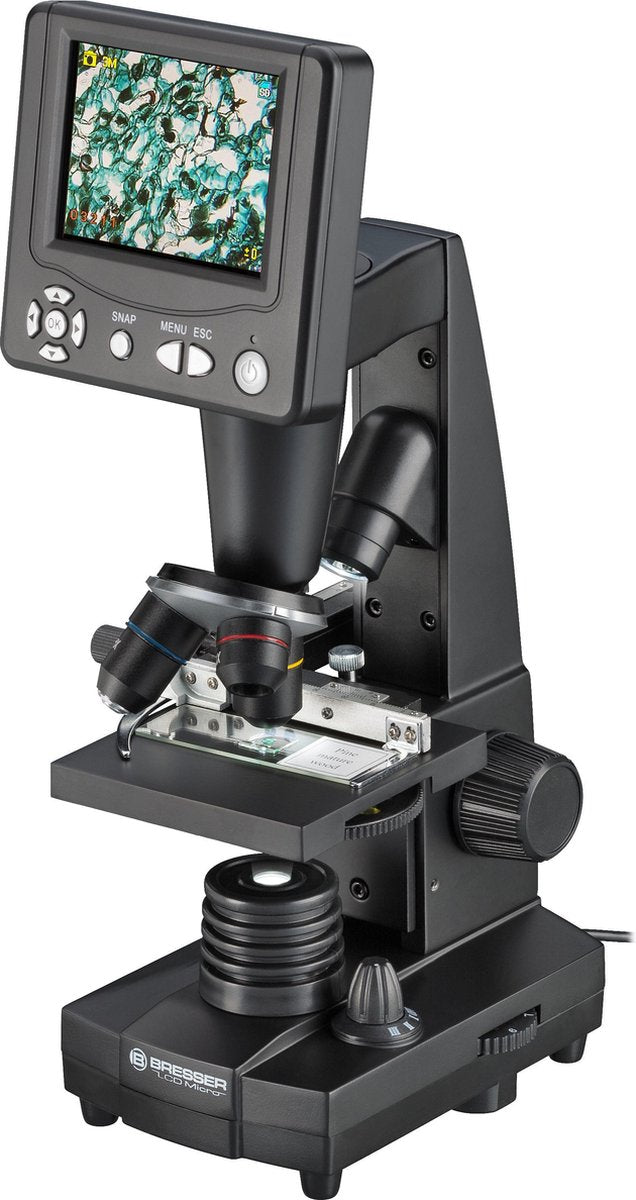 Bresser lcd microscoop - 3.5 inch - 50x 500x vergroting - 2000x digitale vergroting - 5mp