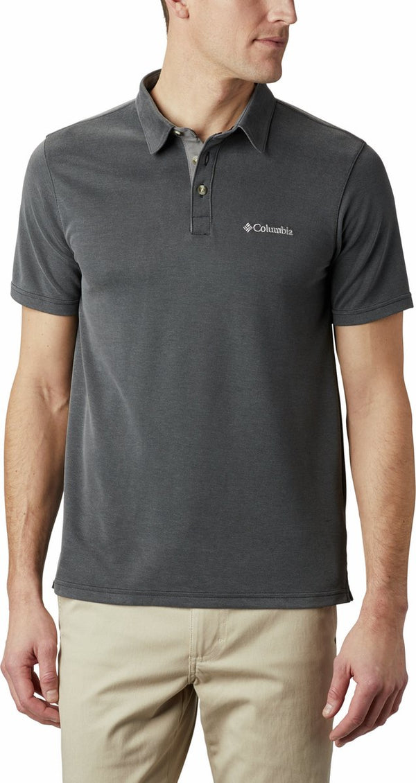 Columbia nelson point™ polo - polo shirt - heren polo - zwart - maat m