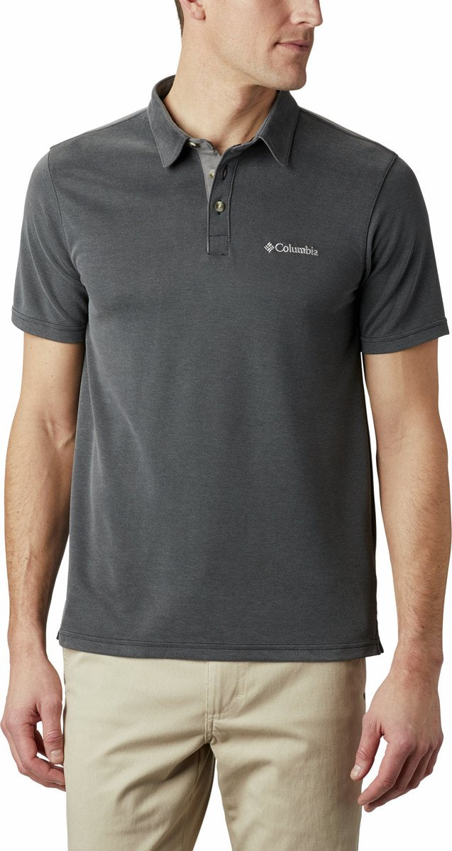 Columbia nelson point™ polo - polo shirt - heren polo - zwart - maat xl