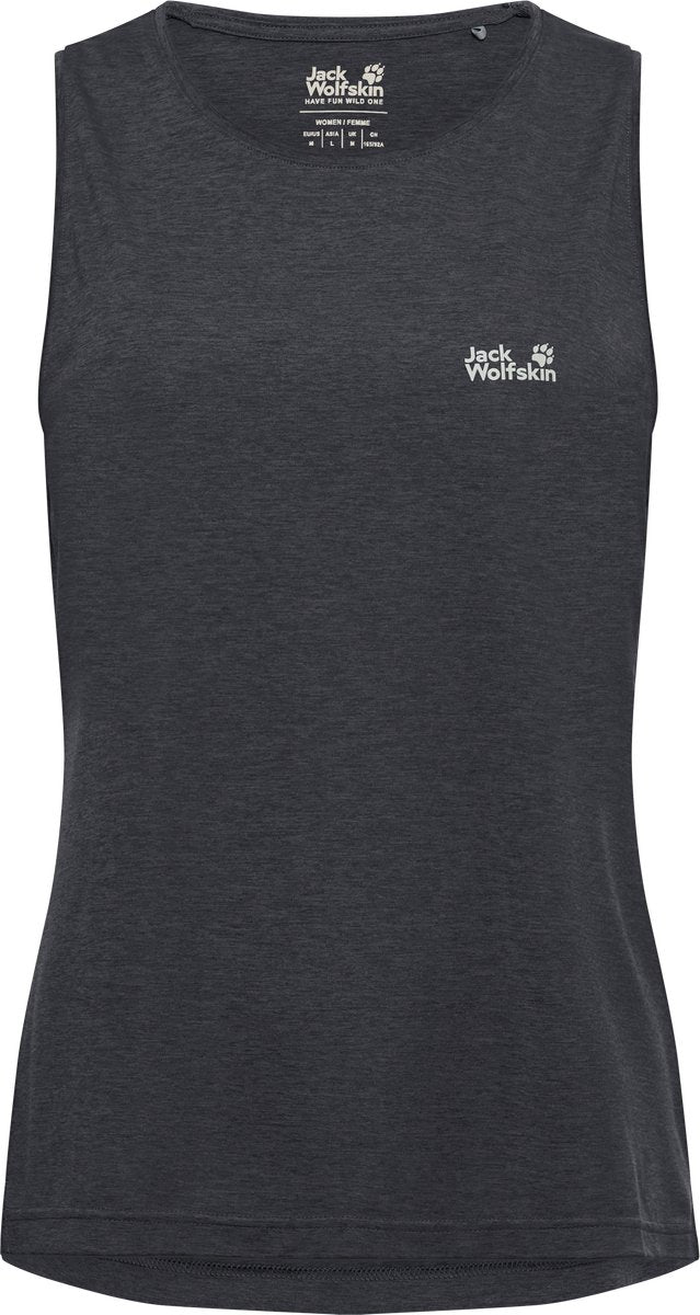 Jack wolfskin wildtrail tank top w dames outdoorshirt-phantom