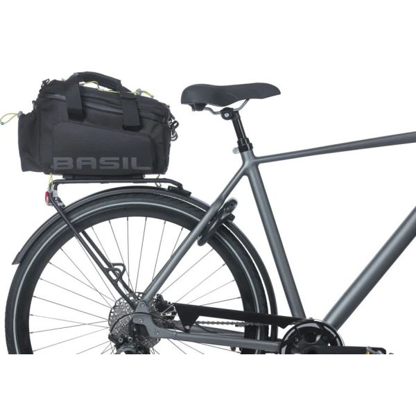 Basil tas miles trunkbag mik 2.0 zwart | 7l