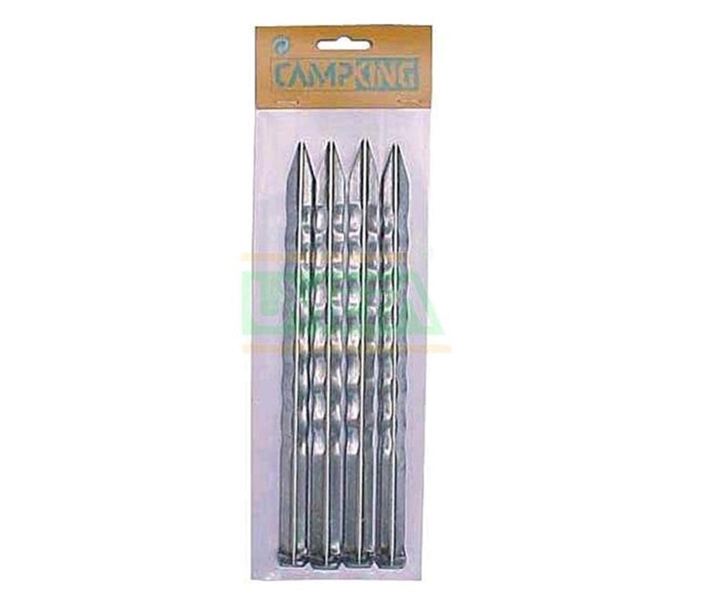 Campking tentharing gekarteld 18 cm pak a 10 stuks