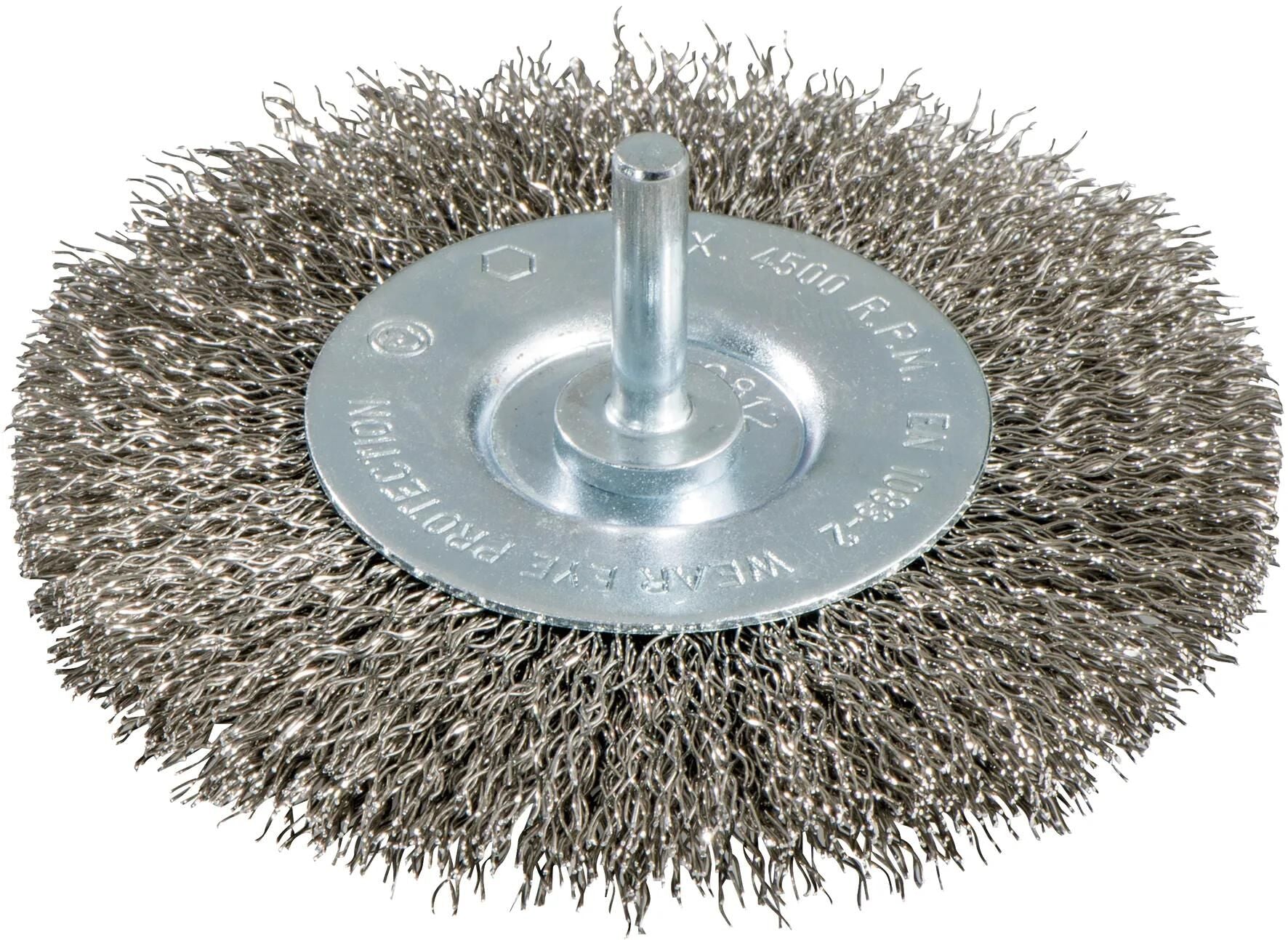 Metabo stahldrahtrundbürste round brush with 6mm shaf d=75mm steel