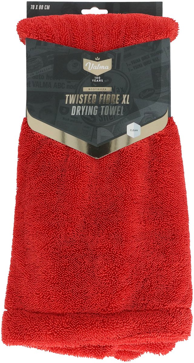 Valma droogdoek twisted fibre xl - extreem absorptievermogen - kan tot 4 liter water opnemen - 1200 gram m2 - 70x80cm