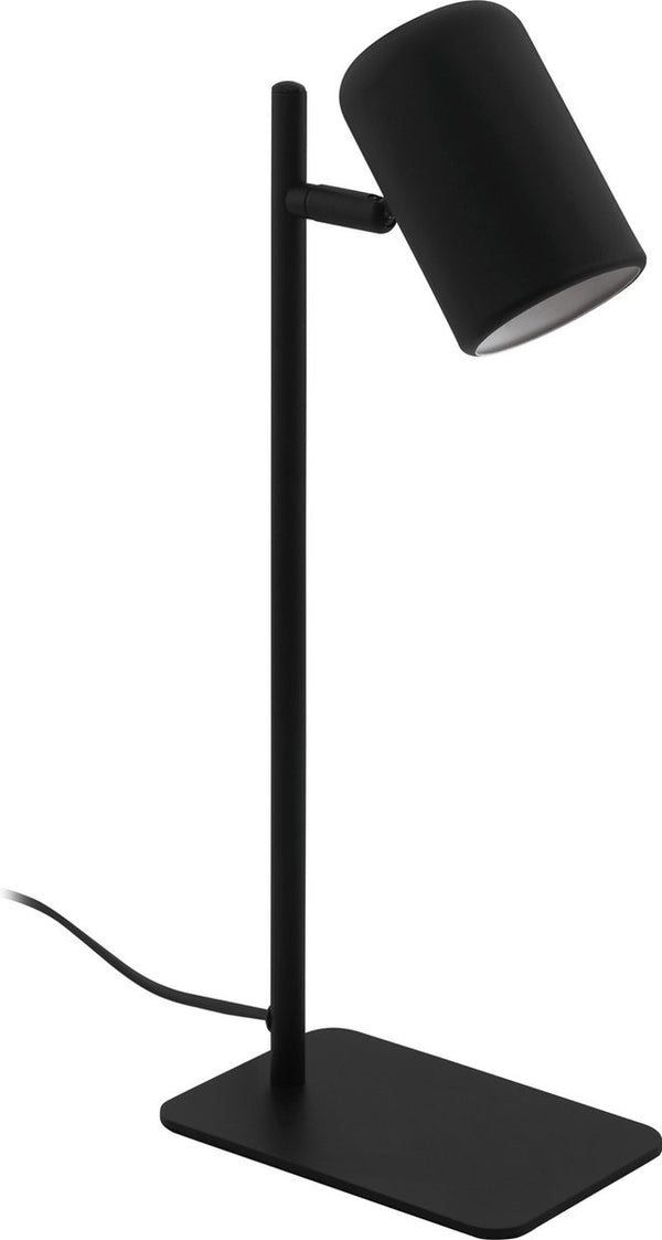 Eglo ceppino tafellamp - bureaulamp - gu10 - 38 cm - zwart wit
