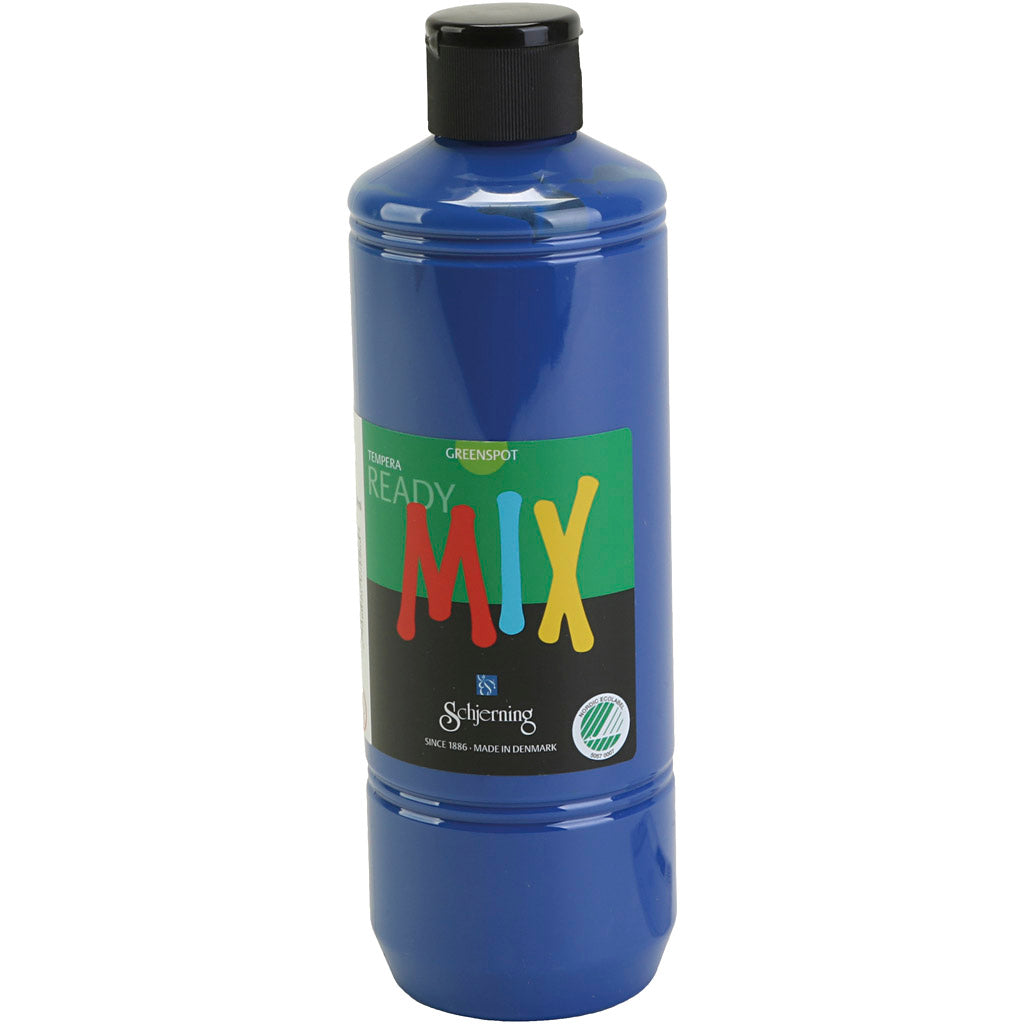 Schjerning greenspot plakaatverf, matt, donkerblauw, 500 ml 1 fles