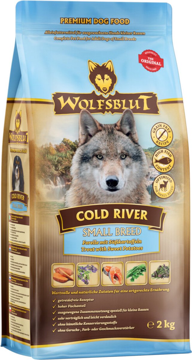 Wolfsblut hondenvoer adult cold river small breed 2 kg