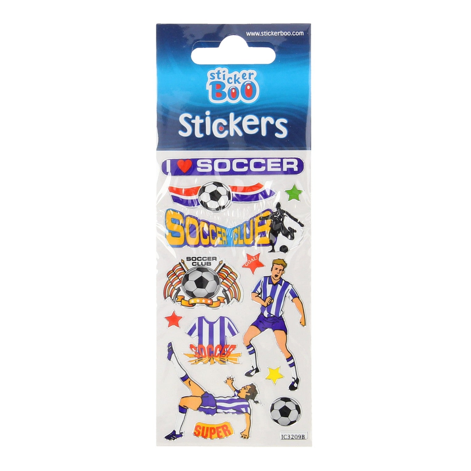 Stickervel voetbal