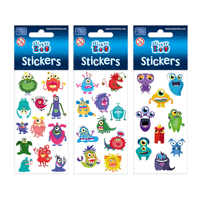 Stickervel-monsters