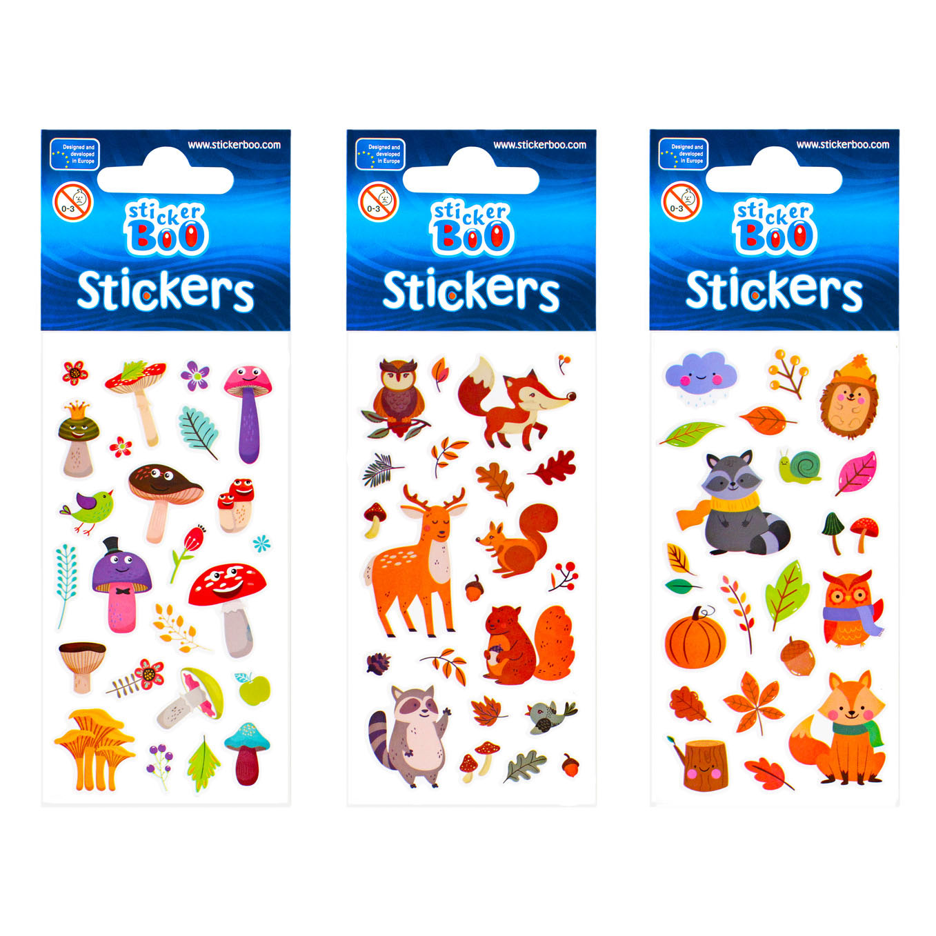 Stickervel herfst
