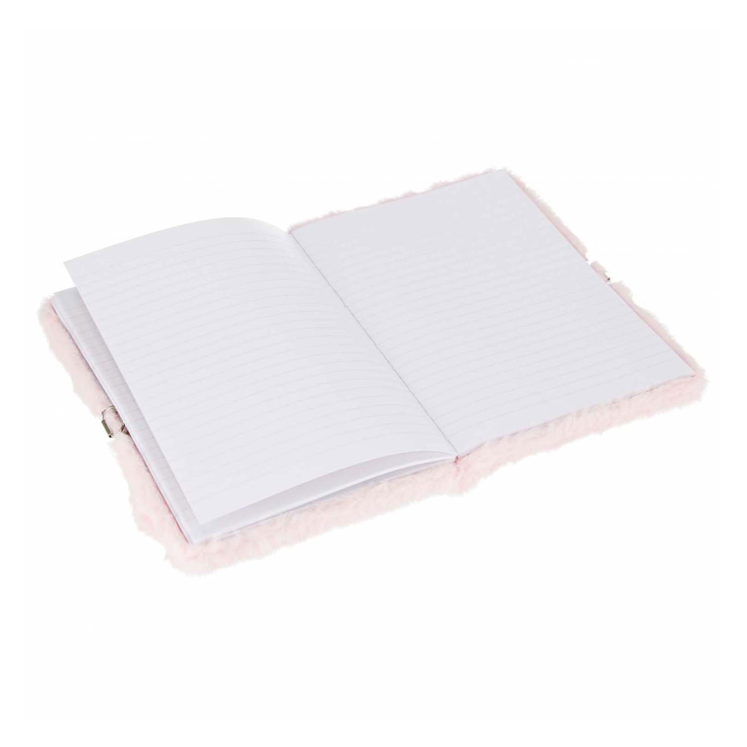 Imp pluche dagboek konijn hartje met slot, a5