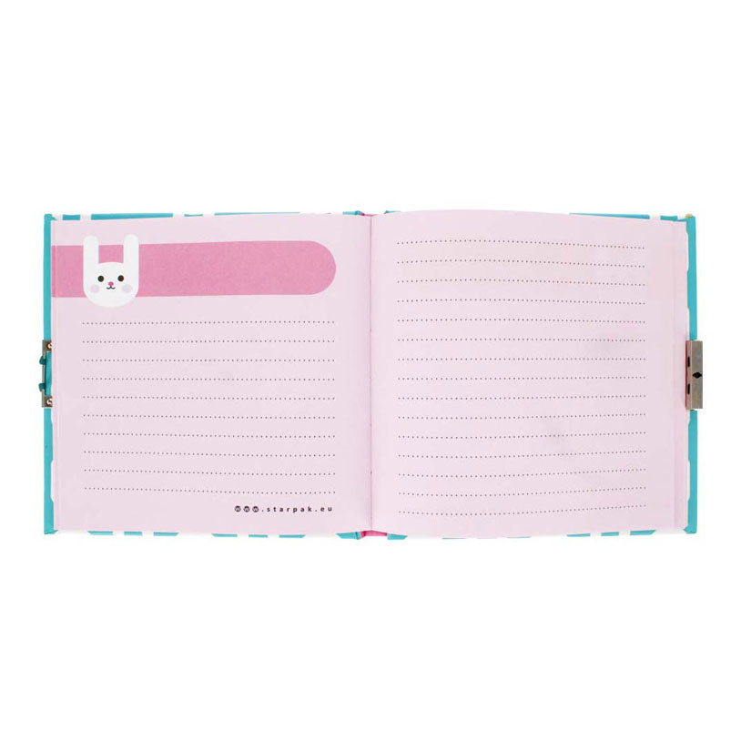 Dagboek konijn 13,5x13,5cm