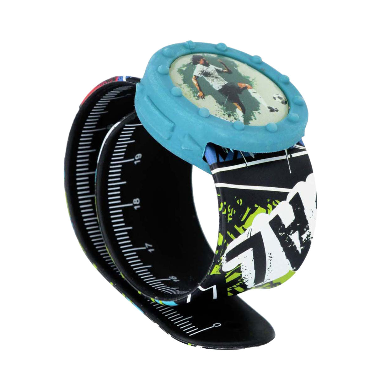 Klaparmband liniaal met gum jongen