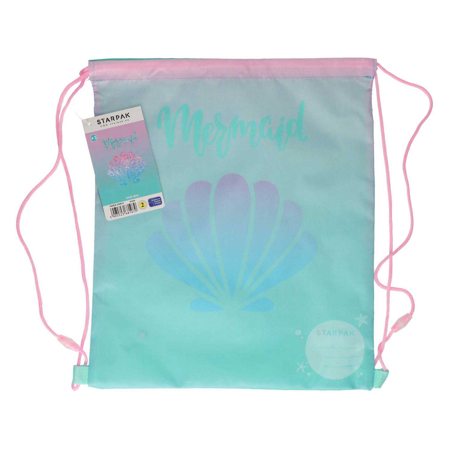 Gymtas schelp blauw