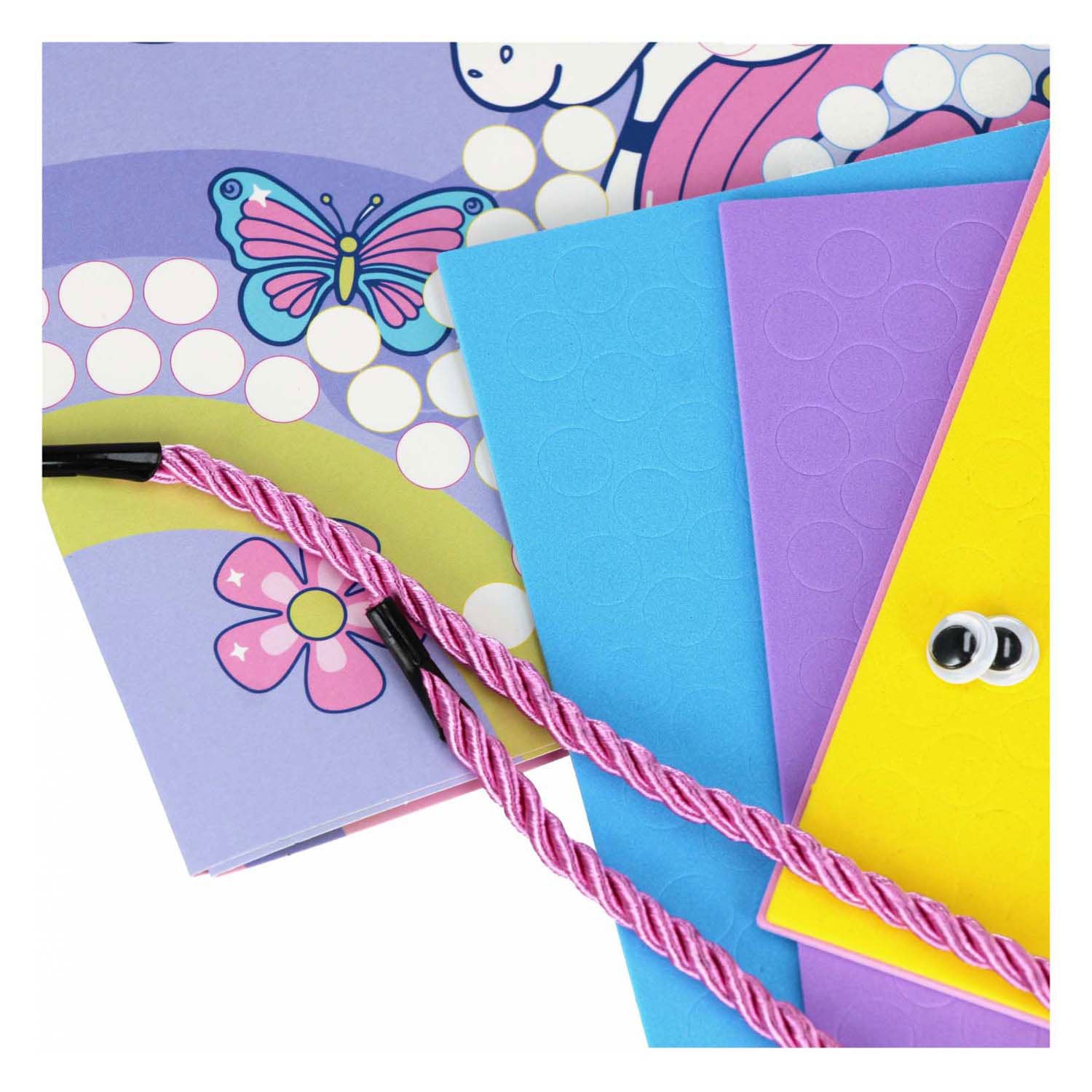 Mozaiek stickerset, 4 vellen