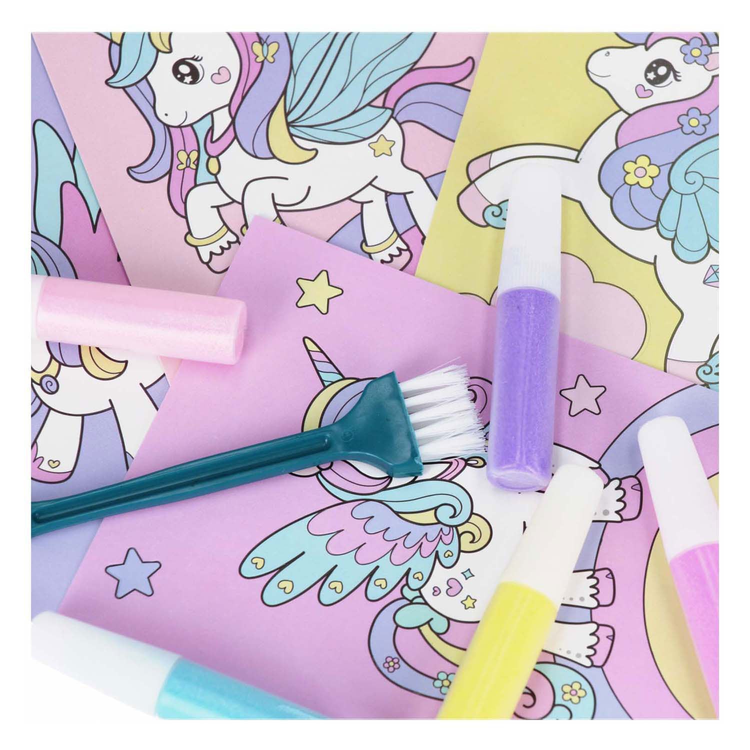 Zandschilder set kleurplaten, 4st.