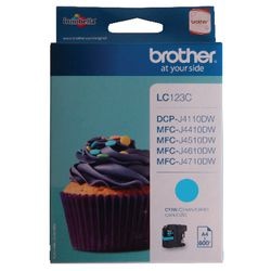 Inktcartridge ac brother lc123c cyaan