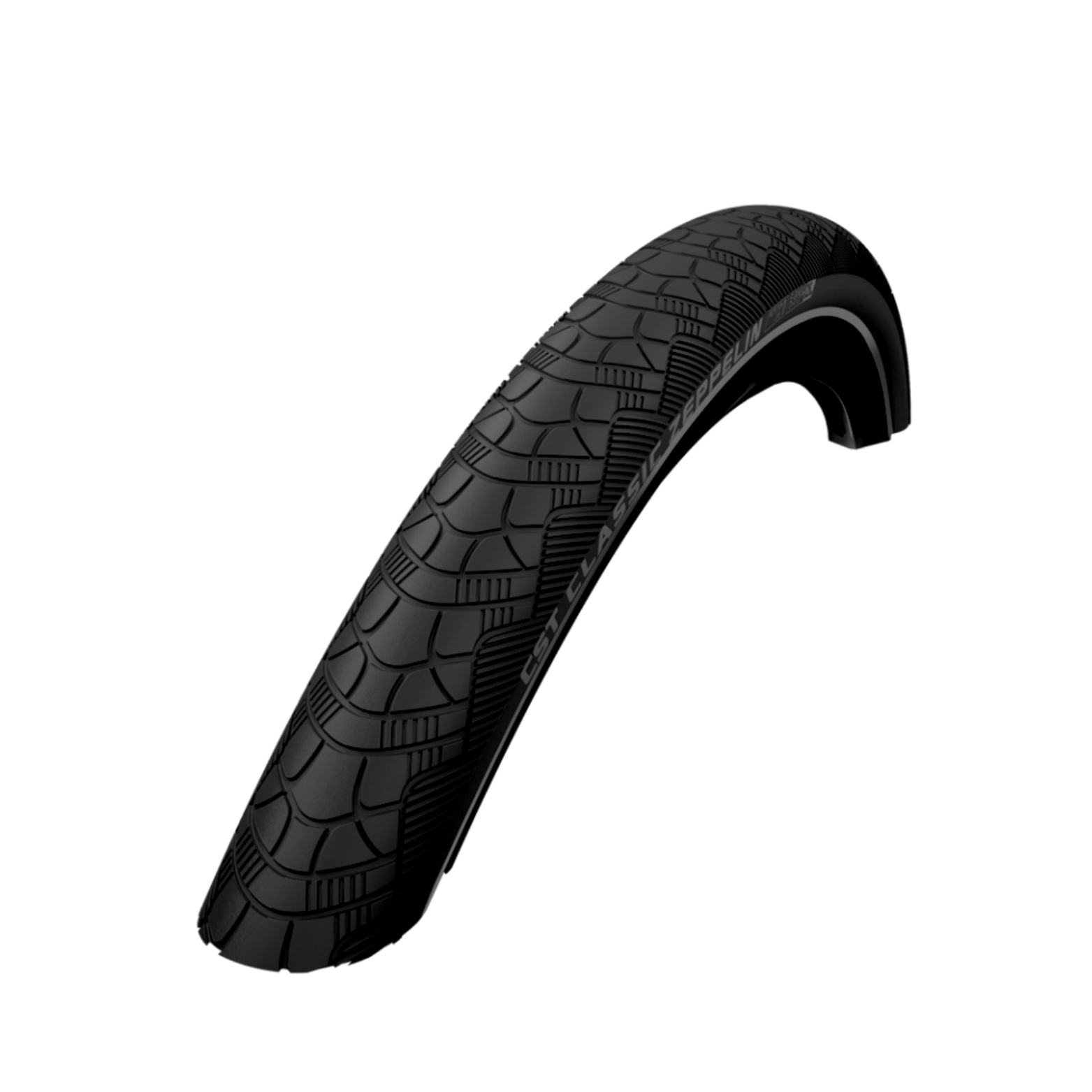 Pneu : CST Zeppelin (1mm anti-crevaison) Couleur : noir avec reflet Taille : 28x1.60, ETRTO 42-622