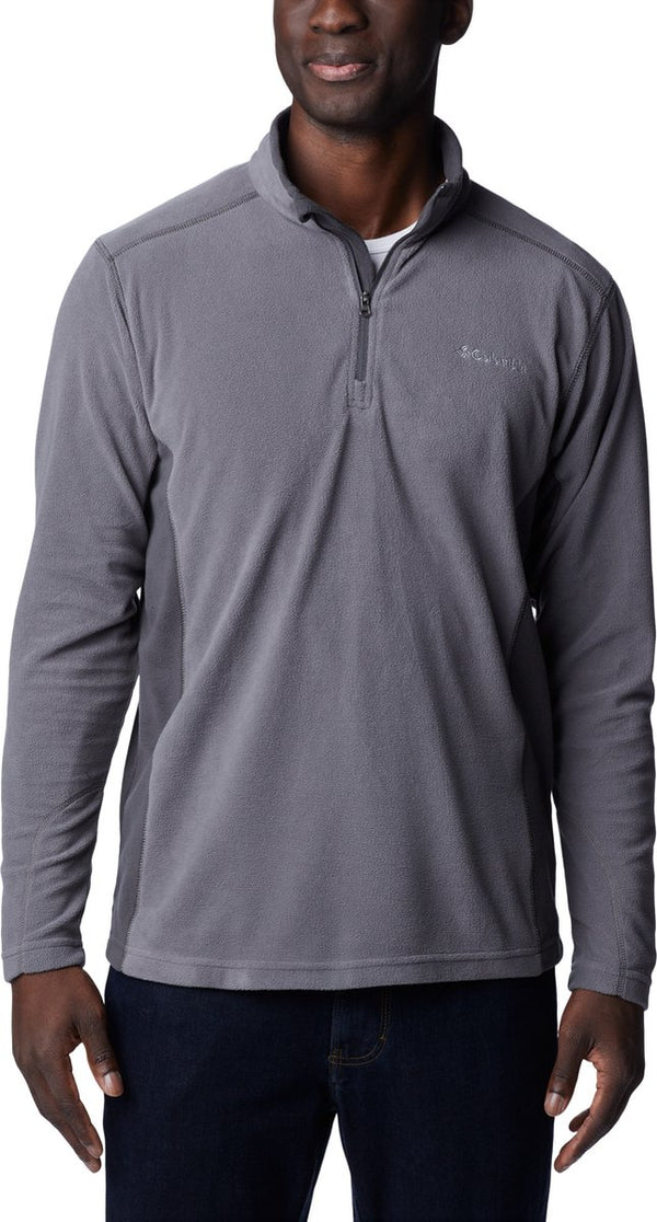 Columbia klamath range™ ii half zip fleece trui - fleecetrui met halve rits - outdoortrui heren - grijs - maat s