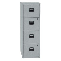 Archiefkast bisley met 4 lades zilver