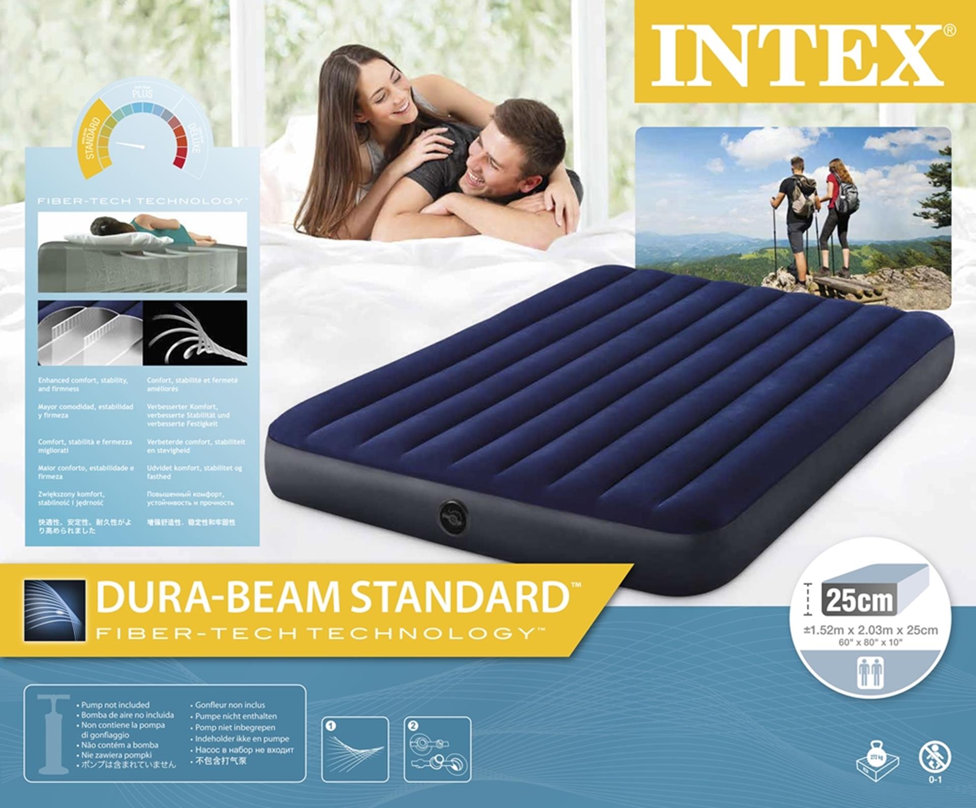 Matelas gonflable Intex Classic Dura-Beam - double