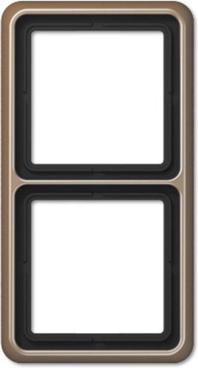 Jung cd582gb afdekking frame 2-voudig brons 1 stuk(s)