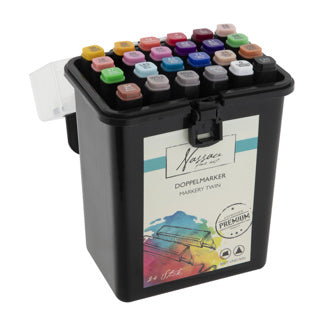 Duo markers 24 stuks in luxe doos