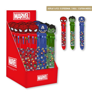 Multikleuren pen avengers | 16 stuks