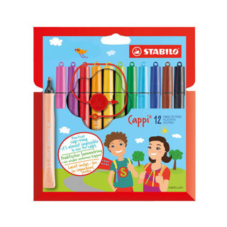 Stabilo viltstiften cappi etui 12 stuks | 3 stuks