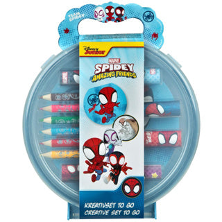 Undercover kleurset to go spidey met kleurpotloden en stickers