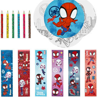 Undercover kleurset to go spidey met kleurpotloden en stickers