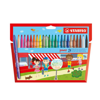 Stabilo viltstiften krachtstiften 24 stuks