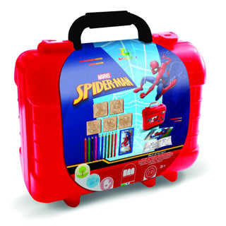 Spider-man spiderman kleuren stempel kofferset | 2 stuks