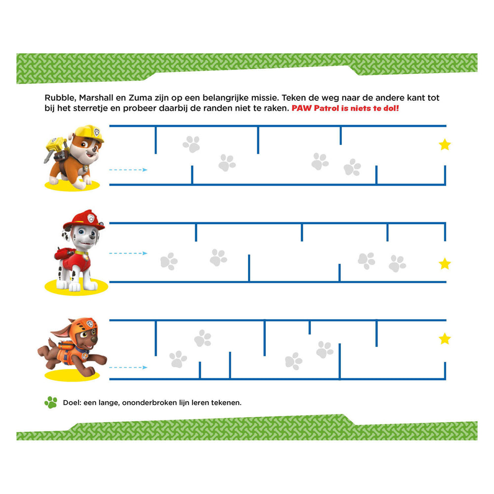 Deltas paw Patrol - leuke schrijfspelletjes (4-5 jaar)