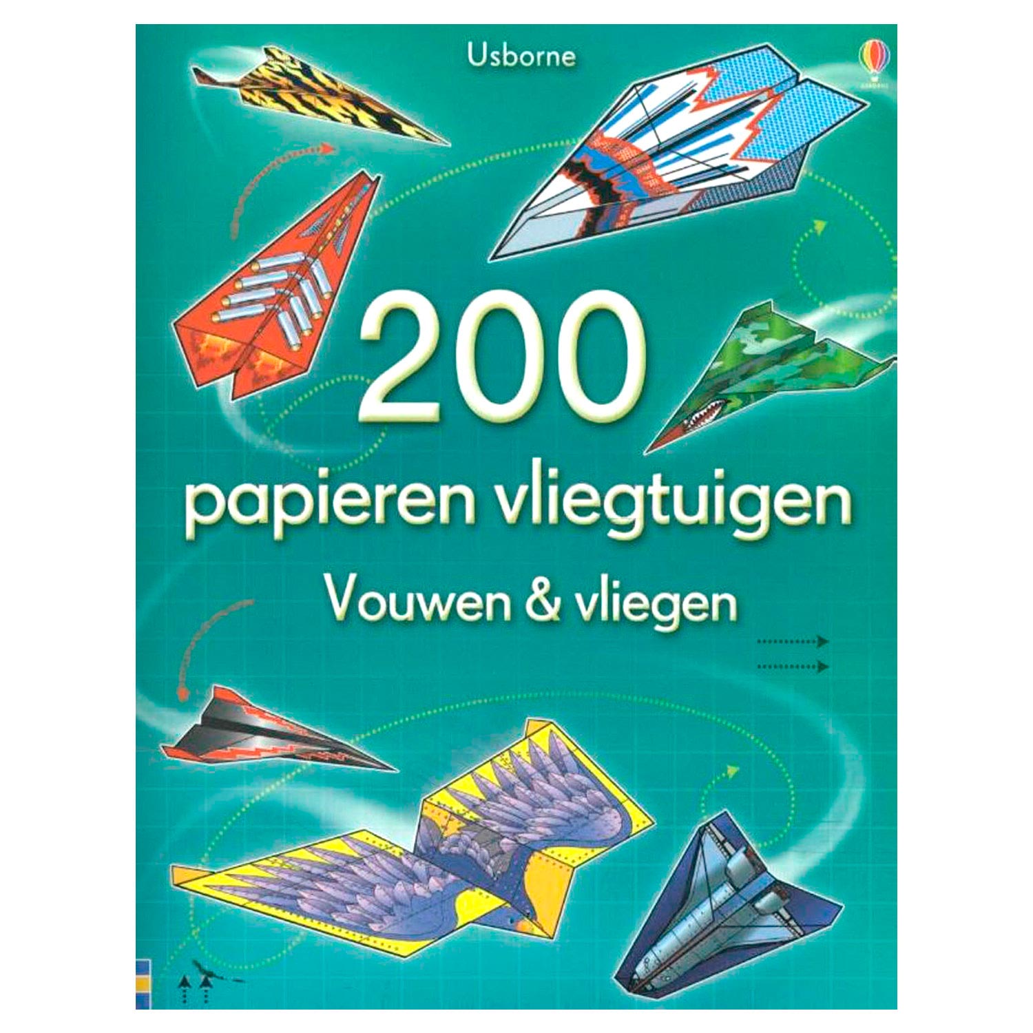 Centraal boekhuis 200 papieren vliegtuigen vouwen vliegen